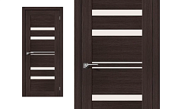 Межкомнатная дверь Браво-30 Wenge Melinga стекло Magic Fog